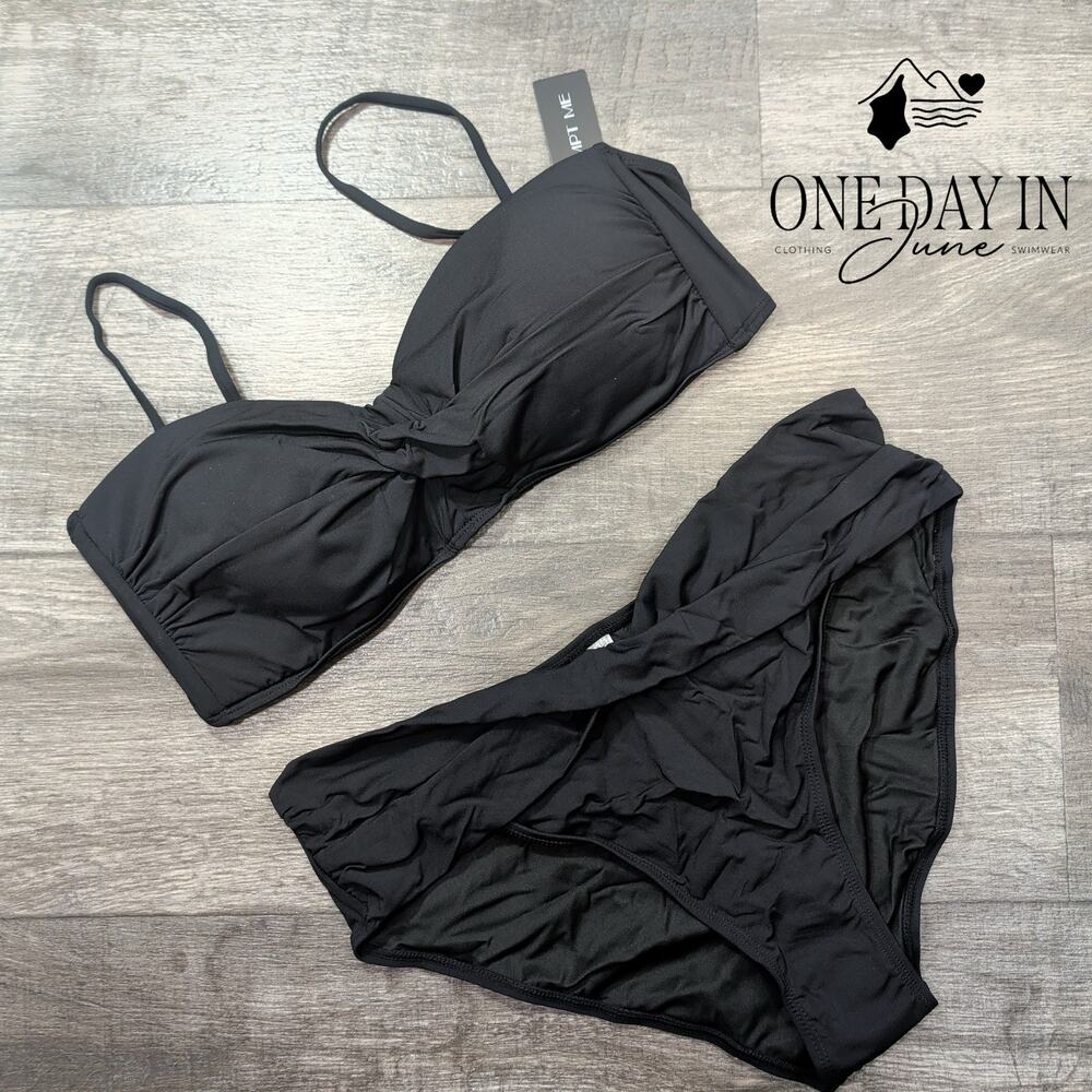 Tempt Me Twist Front Bikini Swimsuit Size XL